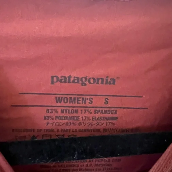 Patagonia Women's Crew Top - Rust & Black - Picture 2 of 4